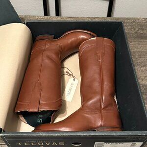 Tecovas The Harper Boots, Women's Size 7B, Bourbon Calf Brown